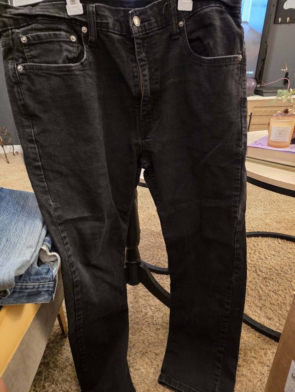Levi's Men's Black Slim Straight Jeans